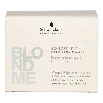 Mască Reparatorare Intensivă BLONDME Bondfinity Deep Repair – Reparare intensă pentru Păr Blond sau Decolorat - Schwarzkopf Professional