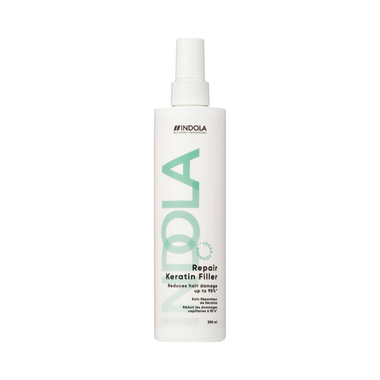 Indola Repair Keratin Filler Spray Regenerator – Fortifică Structura Firului de Păr și Reduce Ruperea cu Până la 95% – 300ml